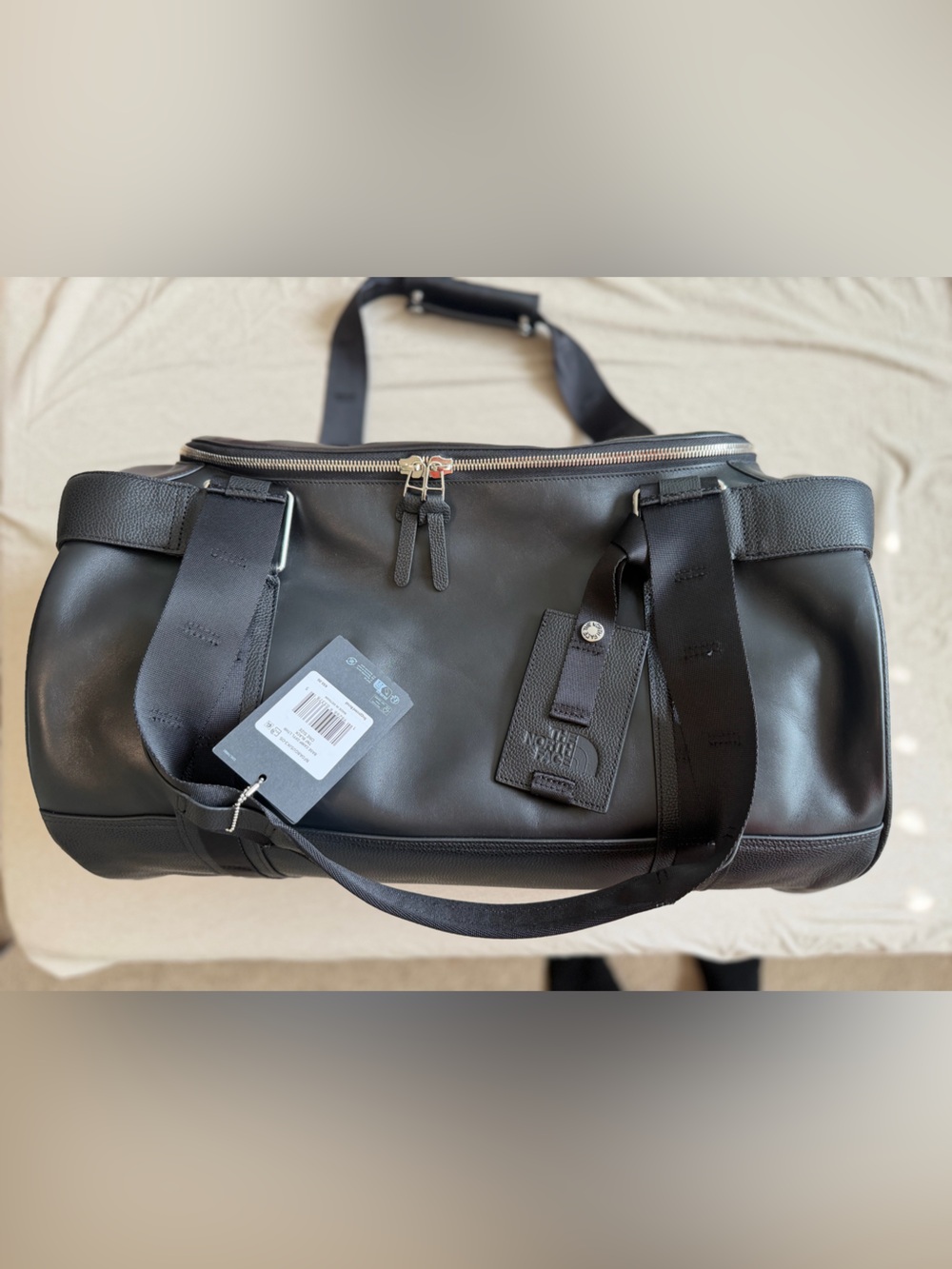 Extremely Rare - The North Face Black Leather Travel Duffle Bag - 900 Worldwide.
